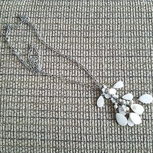The Limited Long Silver and Shell Necklace